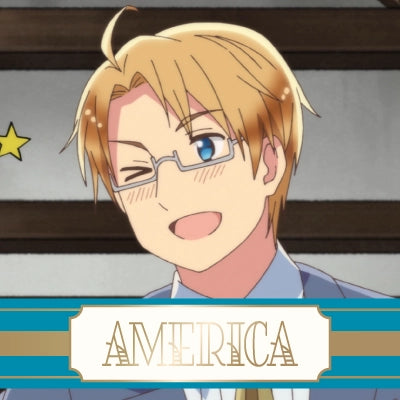 アニメ「ヘタリア World★Stars」アメリカのバストアップ画像。