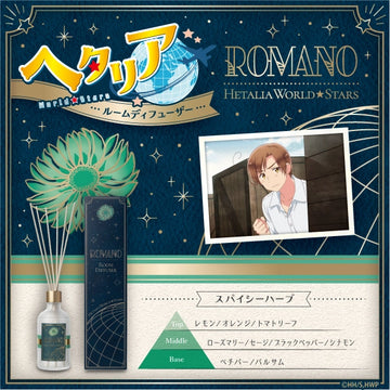 Anime "Hetalia World★Stars" Room Diffuser Romano ~Spicy Herb~ (Scheduled for August 2026 delivery)